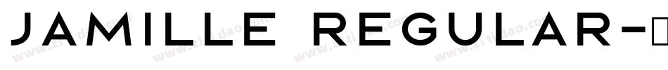 Jamille Regular字体转换